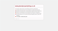 Desktop Screenshot of planetpropertyblog.co.uk
