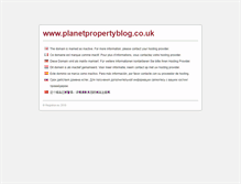 Tablet Screenshot of planetpropertyblog.co.uk